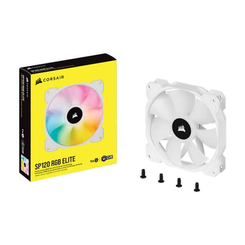 Corsair iCUE SP120 RGB Elite White Cabinet Fan (Single Pack)